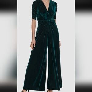 Elegant Velvet Green Vince Camuto Jumpsuit.
